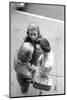 Three Women with Page Boy Hair Styles, New York, 1955-Nina Leen-Mounted Photographic Print