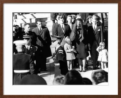 Three Year Old John F Kennedy Jr Salutes His Father S Flag Draped