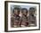 Three Young Girls, their Bodies Lightly Smeared with Red Ochre Mixture, Namibia-Nigel Pavitt-Framed Photographic Print