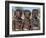 Three Young Girls, their Bodies Lightly Smeared with Red Ochre Mixture, Namibia-Nigel Pavitt-Framed Photographic Print