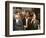 Three Young Newsboys Smoking, Saint Louis, Missouri, Usa, 1910 (Colouredphoto)-Lewis Wickes Hine-Framed Giclee Print