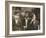 Three Young Newsboys Smoking, Saint Louis, Missouri, USA, circa 1910-Lewis Wickes Hine-Framed Photographic Print