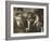 Three Young Newsboys Smoking, Saint Louis, Missouri, USA, circa 1910-Lewis Wickes Hine-Framed Photographic Print