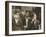 Three Young Newsboys Smoking, Saint Louis, Missouri, USA, circa 1910-Lewis Wickes Hine-Framed Photographic Print