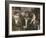 Three Young Newsboys Smoking, Saint Louis, Missouri, USA, circa 1910-Lewis Wickes Hine-Framed Photographic Print