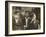 Three Young Newsboys Smoking, Saint Louis, Missouri, USA, circa 1910-Lewis Wickes Hine-Framed Photographic Print