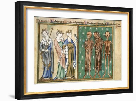 Three Youthful Kings Confronted by Three Skeletons-Madonna Master-Framed Giclee Print