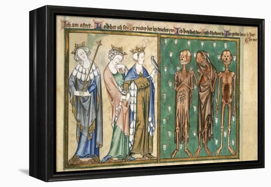 Three Youthful Kings Confronted by Three Skeletons-Madonna Master-Framed Premier Image Canvas