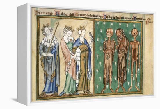 Three Youthful Kings Confronted by Three Skeletons-Madonna Master-Framed Premier Image Canvas