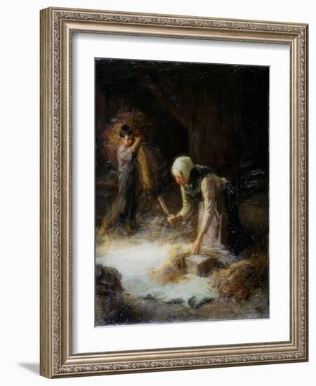 Threshing the Gleanings, 1899-Ralph Hedley-Framed Giclee Print