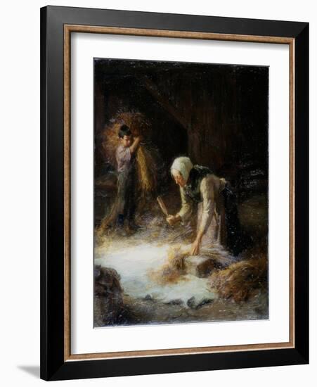Threshing the Gleanings, 1899-Ralph Hedley-Framed Giclee Print