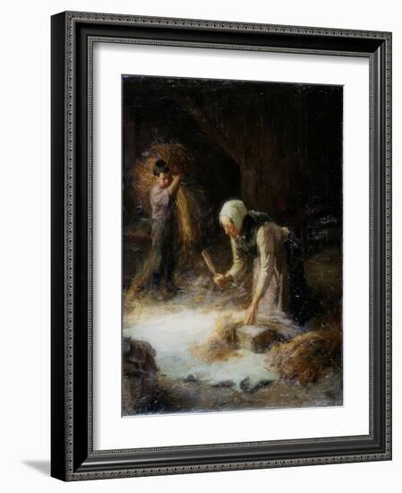 Threshing the Gleanings, 1899-Ralph Hedley-Framed Giclee Print