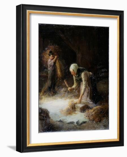 Threshing the Gleanings, 1899-Ralph Hedley-Framed Giclee Print