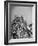 Thrill Seekers at the Top of the Cyclone Roller Coaster at Coney Island Amusement Park-Marie Hansen-Framed Photographic Print