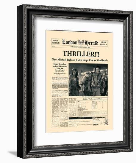 Thriller!!!-The Vintage Collection-Framed Art Print