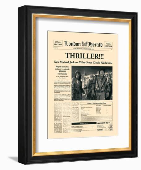 Thriller!!!-The Vintage Collection-Framed Art Print