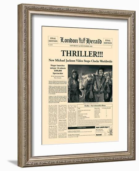 Thriller!!!-The Vintage Collection-Framed Art Print