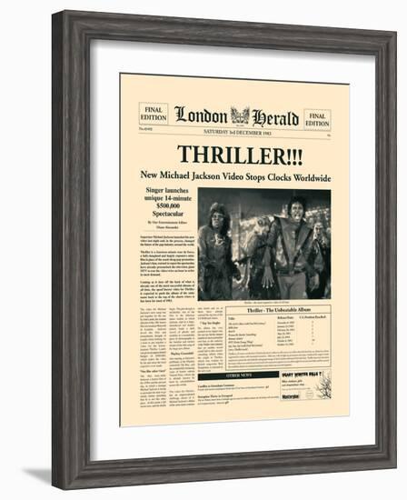 Thriller!!!-The Vintage Collection-Framed Art Print