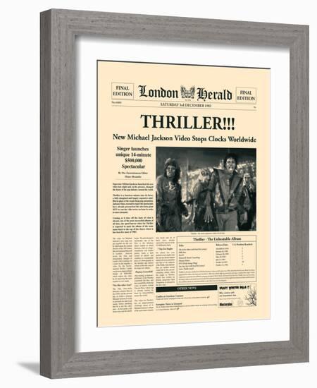 Thriller!!!-The Vintage Collection-Framed Art Print