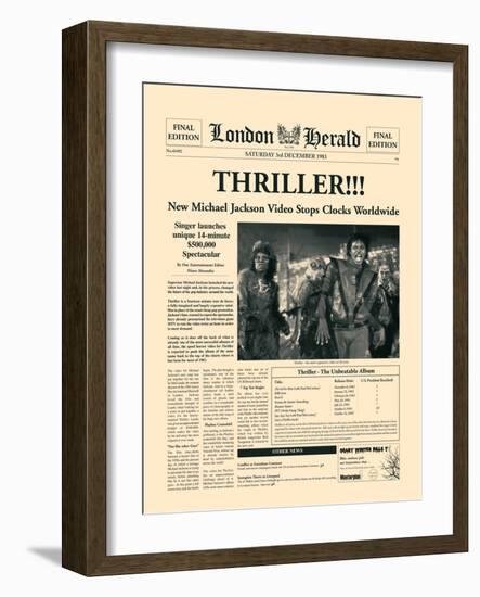 Thriller!!!-The Vintage Collection-Framed Art Print