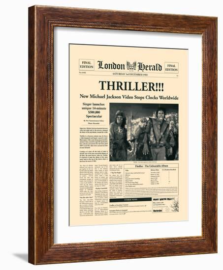 Thriller!!!-The Vintage Collection-Framed Art Print