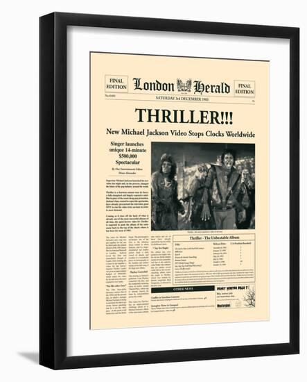 Thriller!!!-The Vintage Collection-Framed Art Print