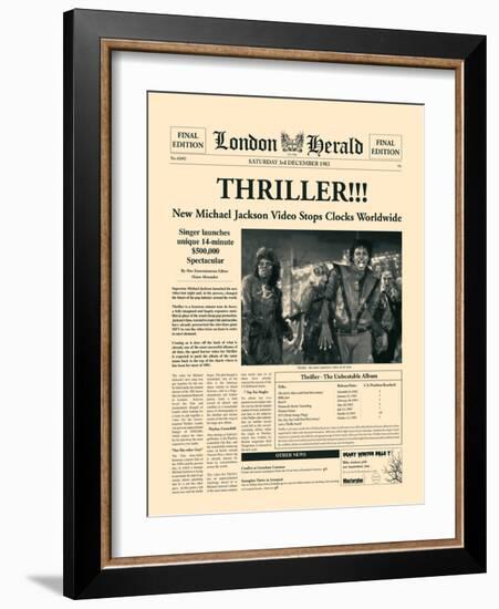 Thriller!!!-The Vintage Collection-Framed Art Print