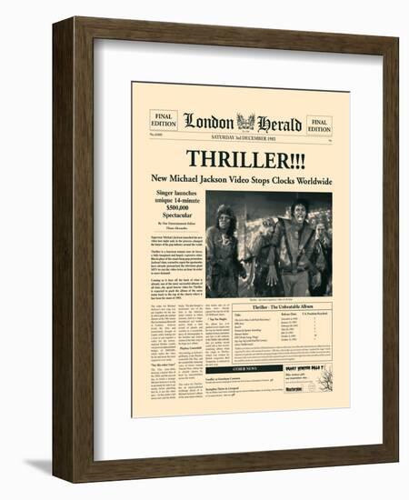 Thriller!!!-The Vintage Collection-Framed Premium Giclee Print