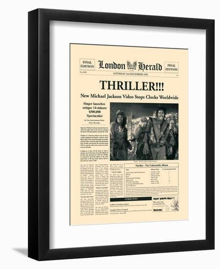 Thriller!!!-The Vintage Collection-Framed Premium Giclee Print