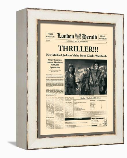 Thriller!!!-The Vintage Collection-Framed Stretched Canvas