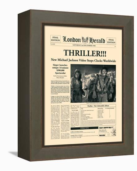 Thriller!!!-The Vintage Collection-Framed Stretched Canvas
