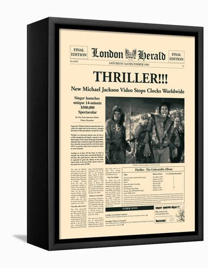 Thriller!!!-The Vintage Collection-Framed Stretched Canvas