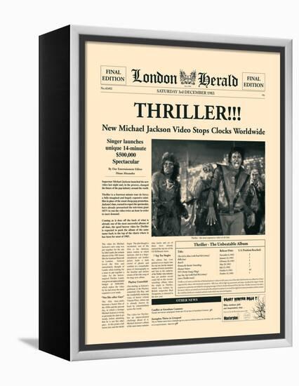 Thriller!!!-The Vintage Collection-Framed Stretched Canvas