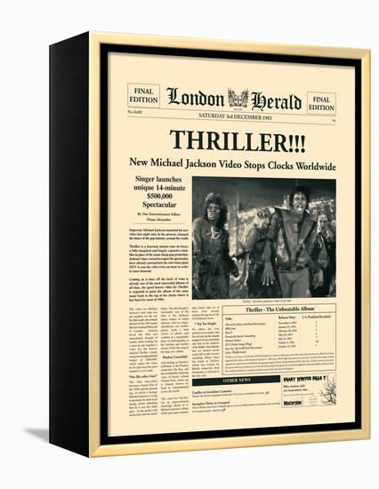 Thriller!!!-The Vintage Collection-Framed Stretched Canvas