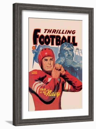 Thrilling Football-null-Framed Art Print