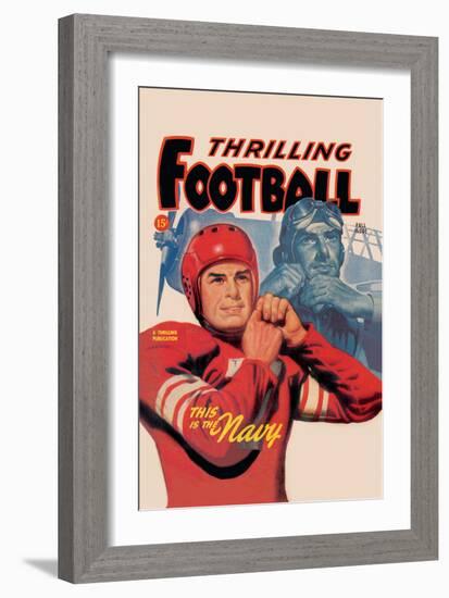 Thrilling Football-null-Framed Art Print