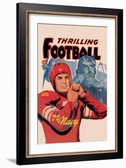 Thrilling Football-null-Framed Art Print