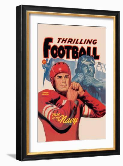 Thrilling Football-null-Framed Art Print