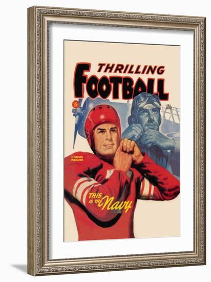 Thrilling Football-null-Framed Art Print