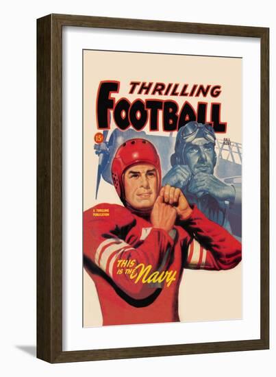 Thrilling Football-null-Framed Art Print