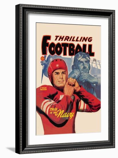 Thrilling Football-null-Framed Art Print