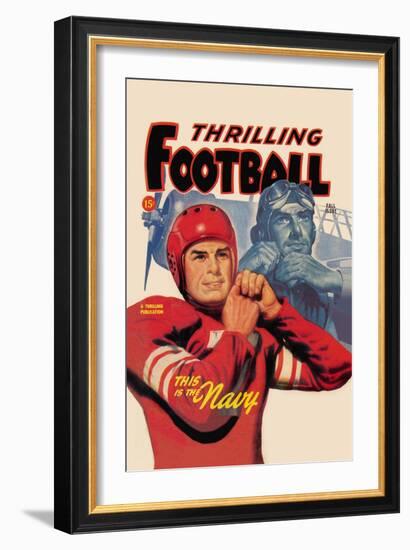 Thrilling Football-null-Framed Art Print