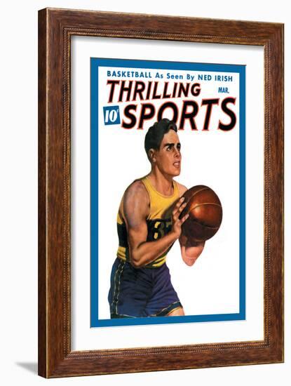 Thrilling Sports: Basketball-null-Framed Art Print