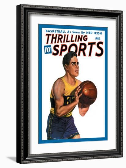 Thrilling Sports: Basketball-null-Framed Art Print