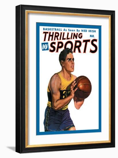 Thrilling Sports: Basketball-null-Framed Art Print