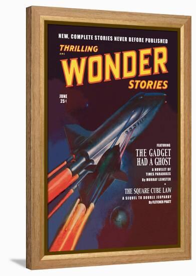 Thrilling Wonder Stories: Attack of the Ghost Fleet-null-Framed Stretched Canvas