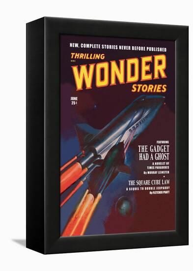 Thrilling Wonder Stories: Attack of the Ghost Fleet-null-Framed Stretched Canvas