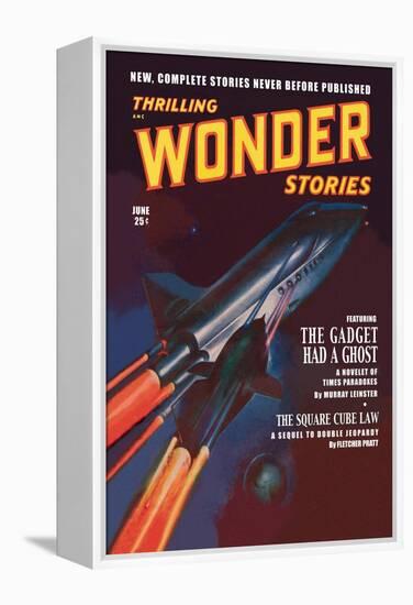 Thrilling Wonder Stories: Attack of the Ghost Fleet-null-Framed Stretched Canvas