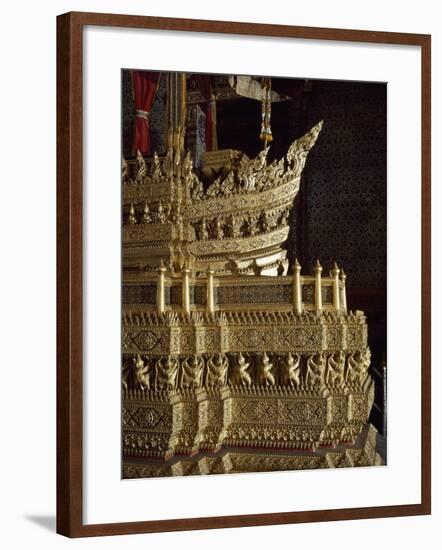 Throne, Detail of Decoration, Grand Palace, Bangkok, Thailand-null-Framed Giclee Print