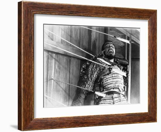 Throne of Blood (aka Kumonosu Jo), Toshiro Mifune, 1957-null-Framed Photo